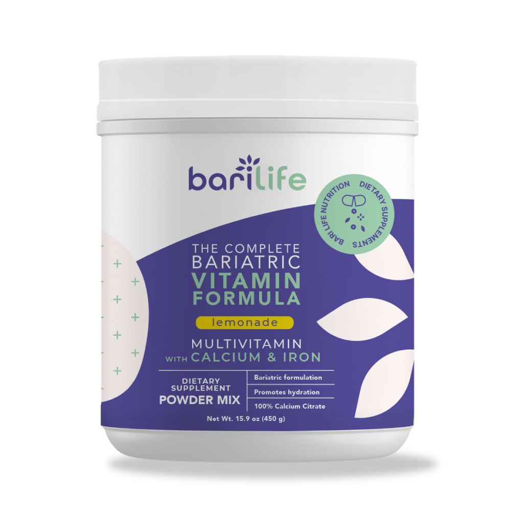 Lemonade bariatric vitamin powder front mockup