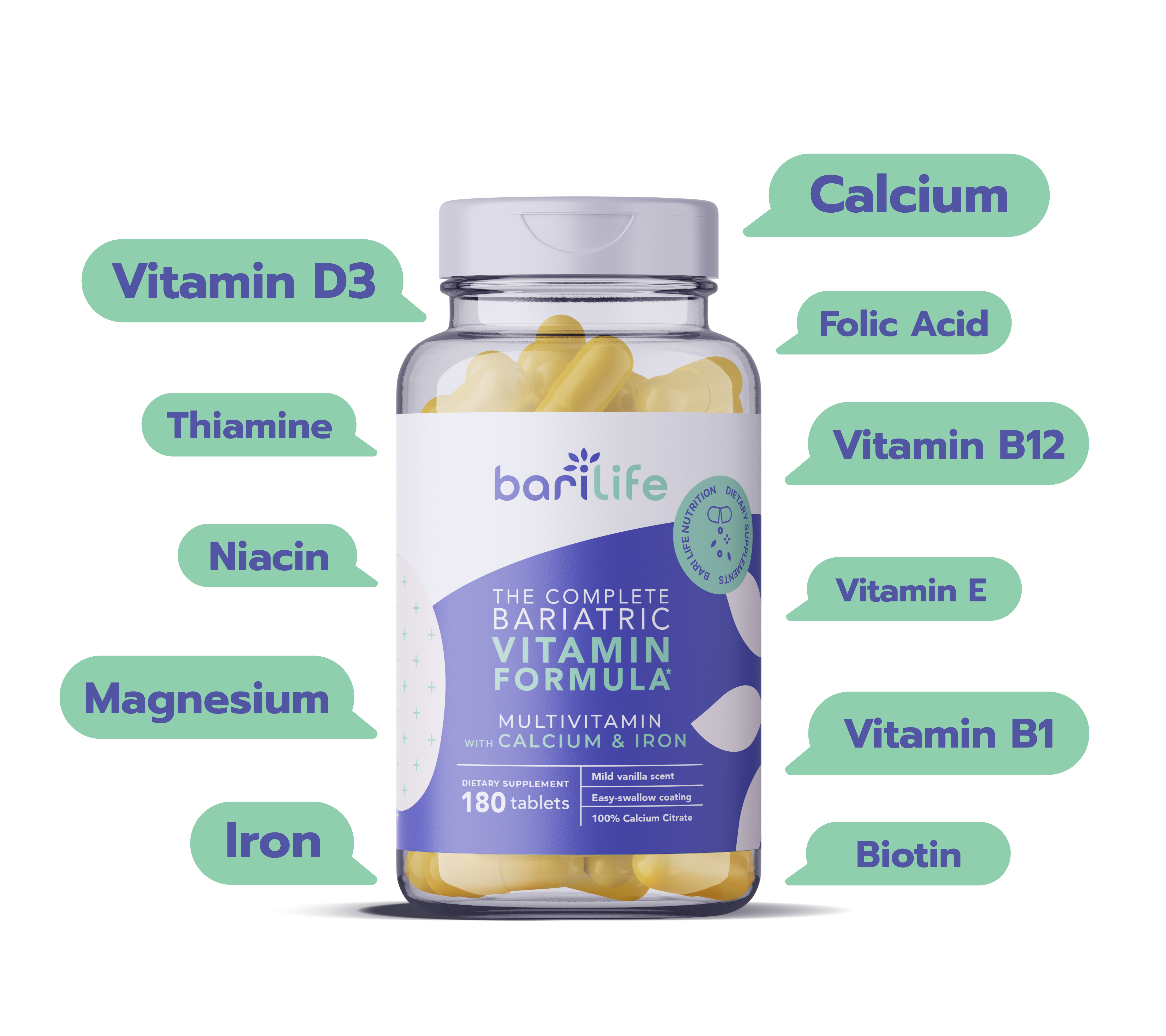 Complete Bariatric Vitamin Tablet Contains All Vitamin And Mineral Needs