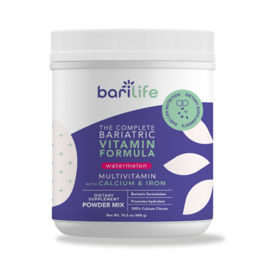 Watermelon bariatric vitamin powder front mockup