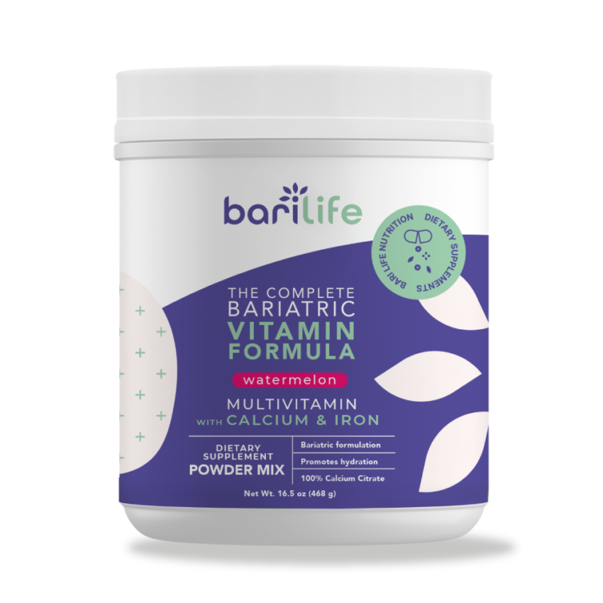 Watermelon bariatric vitamin powder front mockup