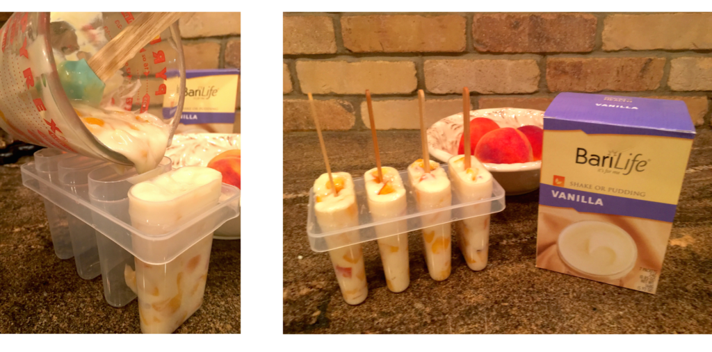 Bari Life’s Peaches and Cream Protein Popsicles Bari Life