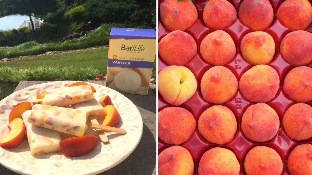 Peaches and Cream Protein Pops