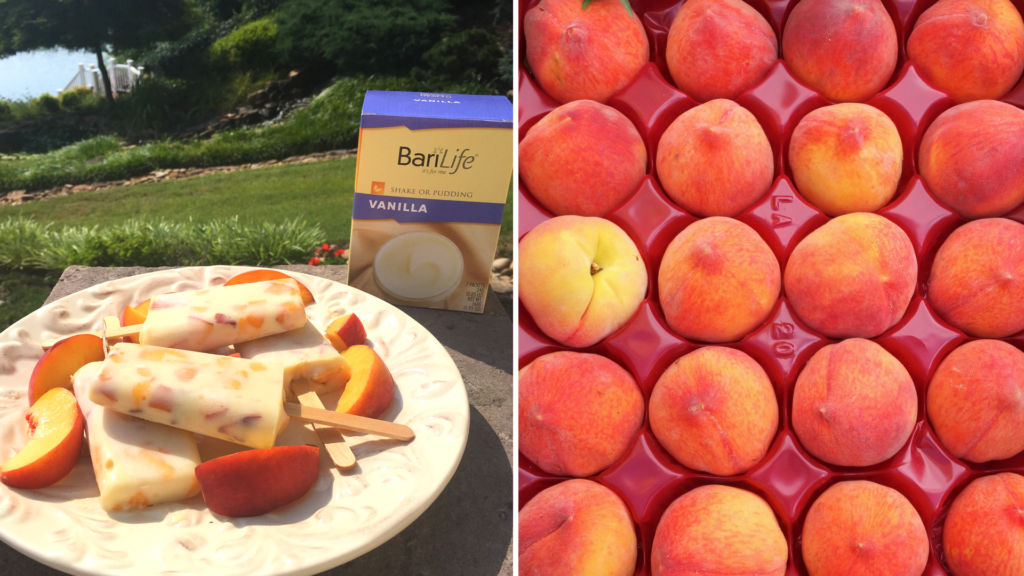 Bari Life’s Peaches and Cream Protein Popsicles Bari Life