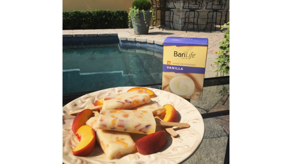 Bari Life’s Peaches and Cream Protein Popsicles Bari Life