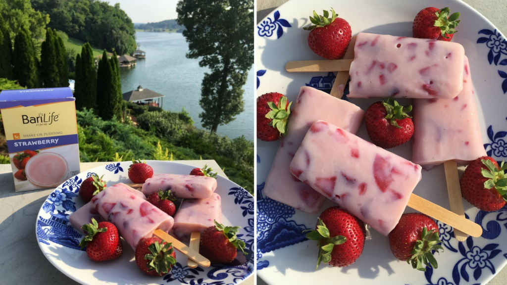 Bari Life’s Summer Strawberry Protein Popsicles Bari Life