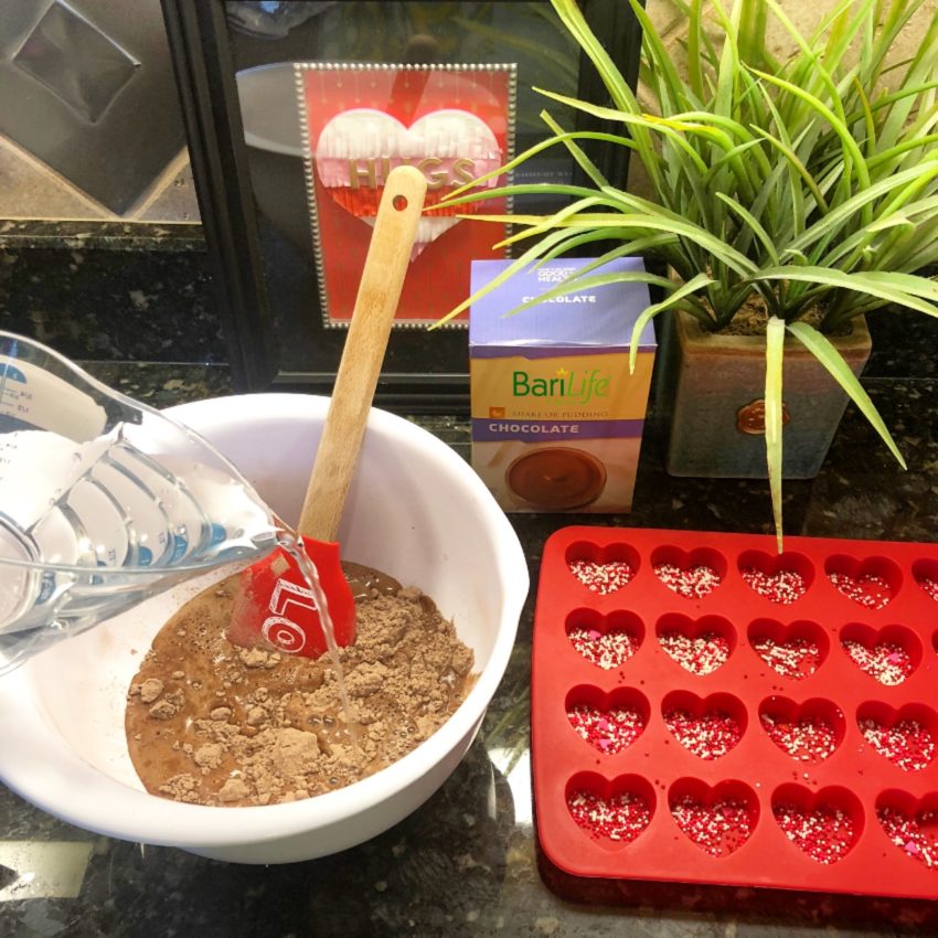 Bari Life Chocolate Protein Pudding Hearts Valentine's Day Mix