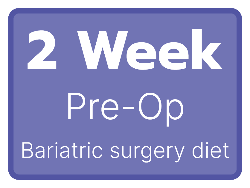 2 week Pre Op Diet