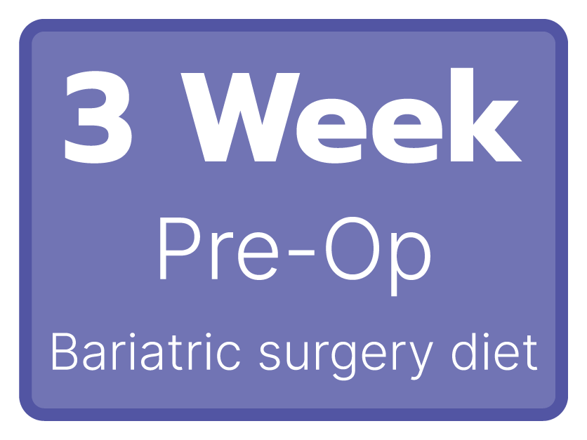 3 week Pre Op Diet