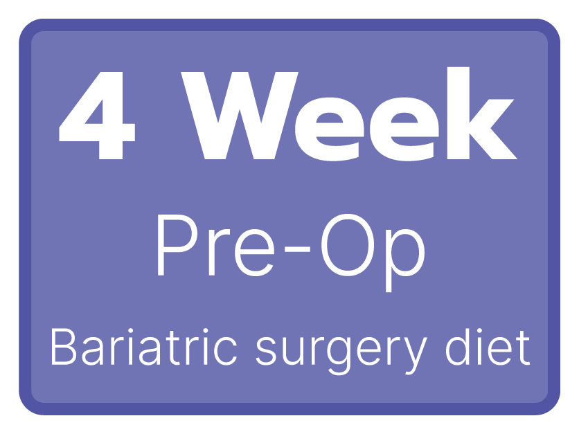 4 week Pre Op Diet