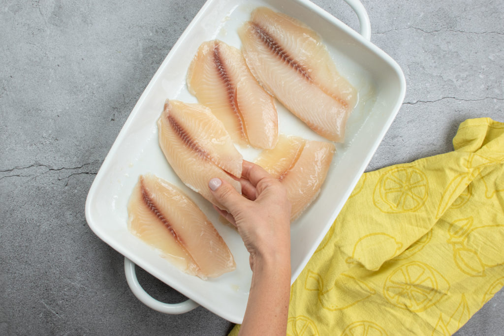 Baked Fish with Almond Chutney Bari Life