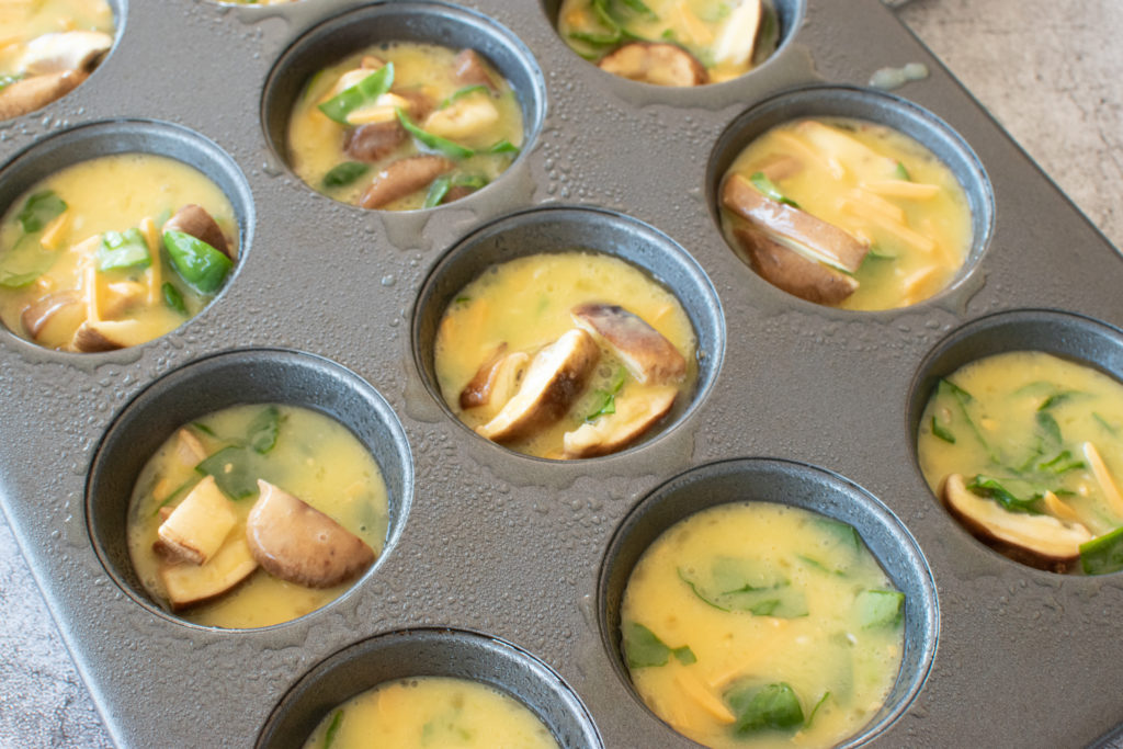 Spinach & Mushroom Egg Cups Bari Life