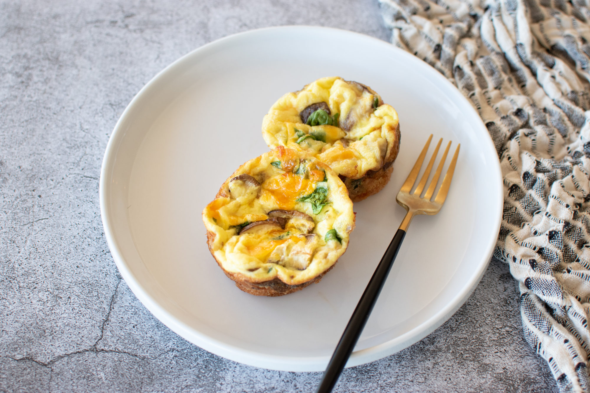 Spinach & Mushroom Egg Cups Bari Life