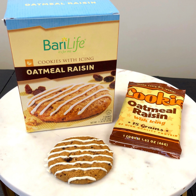 Oatmeal Raisin Protein Cookie w Icing