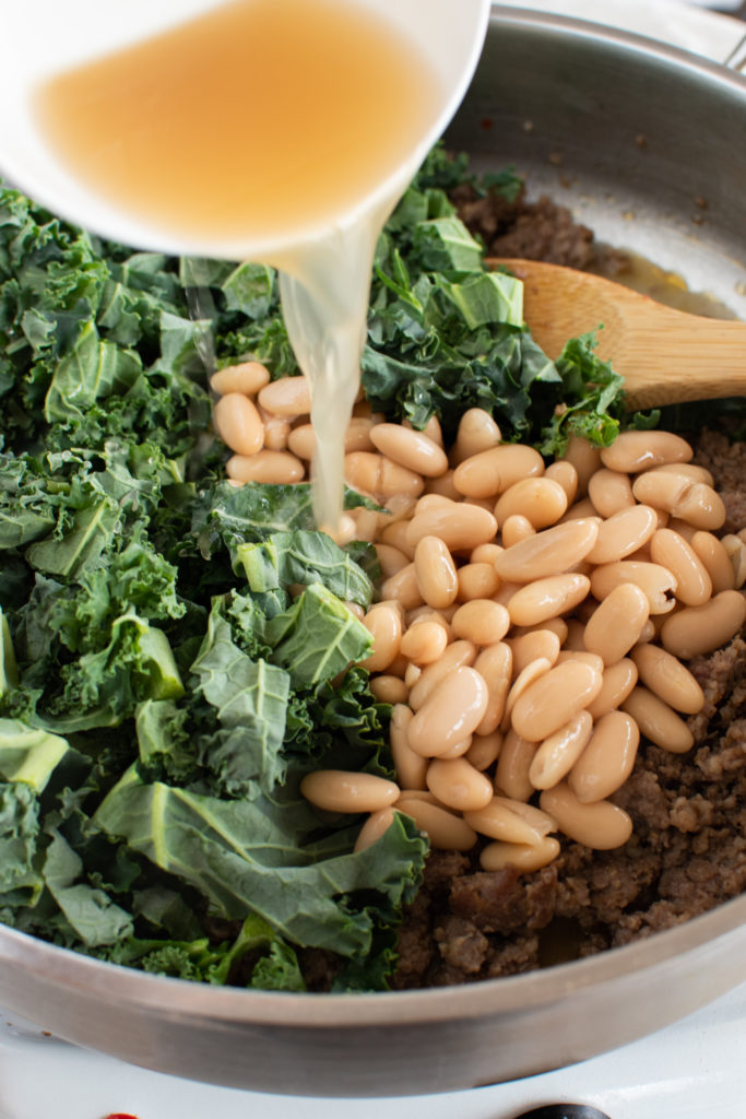 Braised White Beans with Sausage & Kale Bari Life