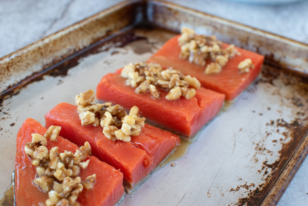 Honey walnut salmon 4