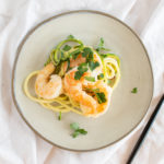 Lemon Tahini Shrimp over Zucchini Noodles Bari Life