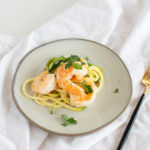 Lemon Tahini Shrimp over Zucchini Noodles Bari Life