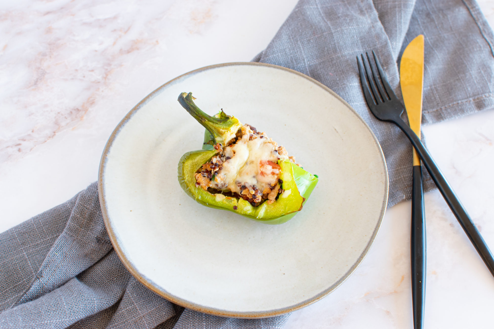 Southwestern Turkey Stuffed Peppers 7