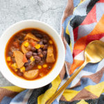 Santa Fe Black Bean Soup with Vegetarian Sausage Bari Life