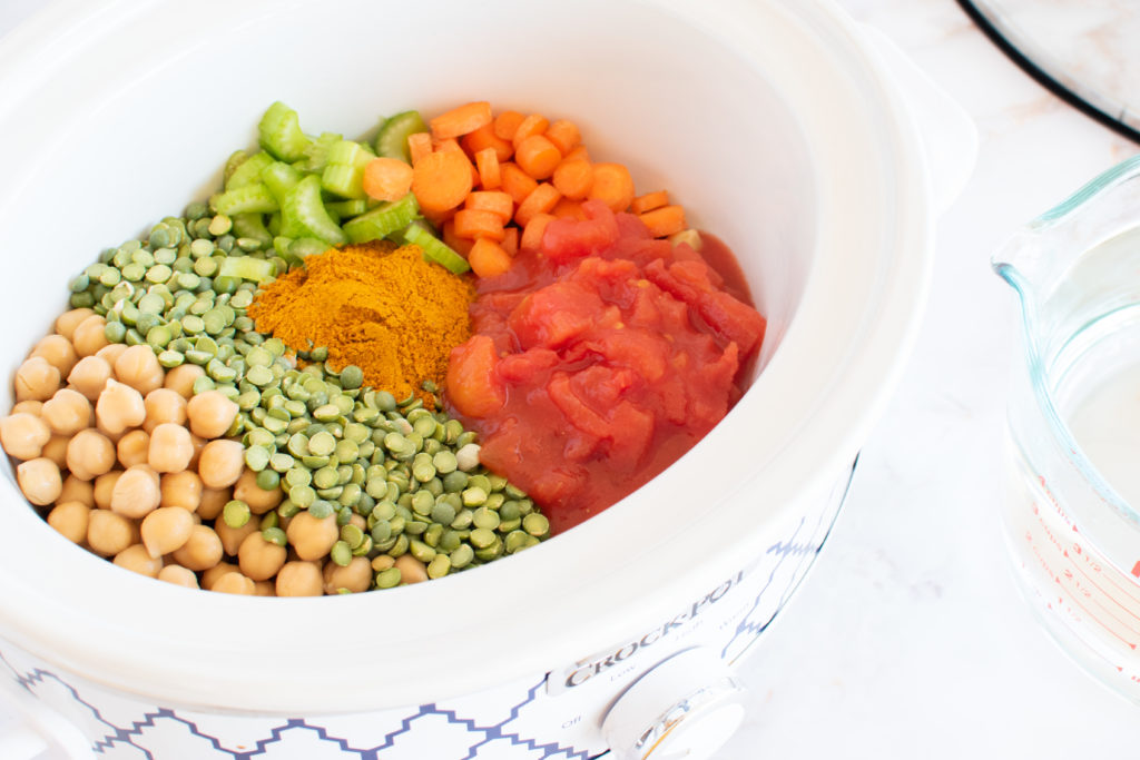 Stewed lentils and chickpeas 2