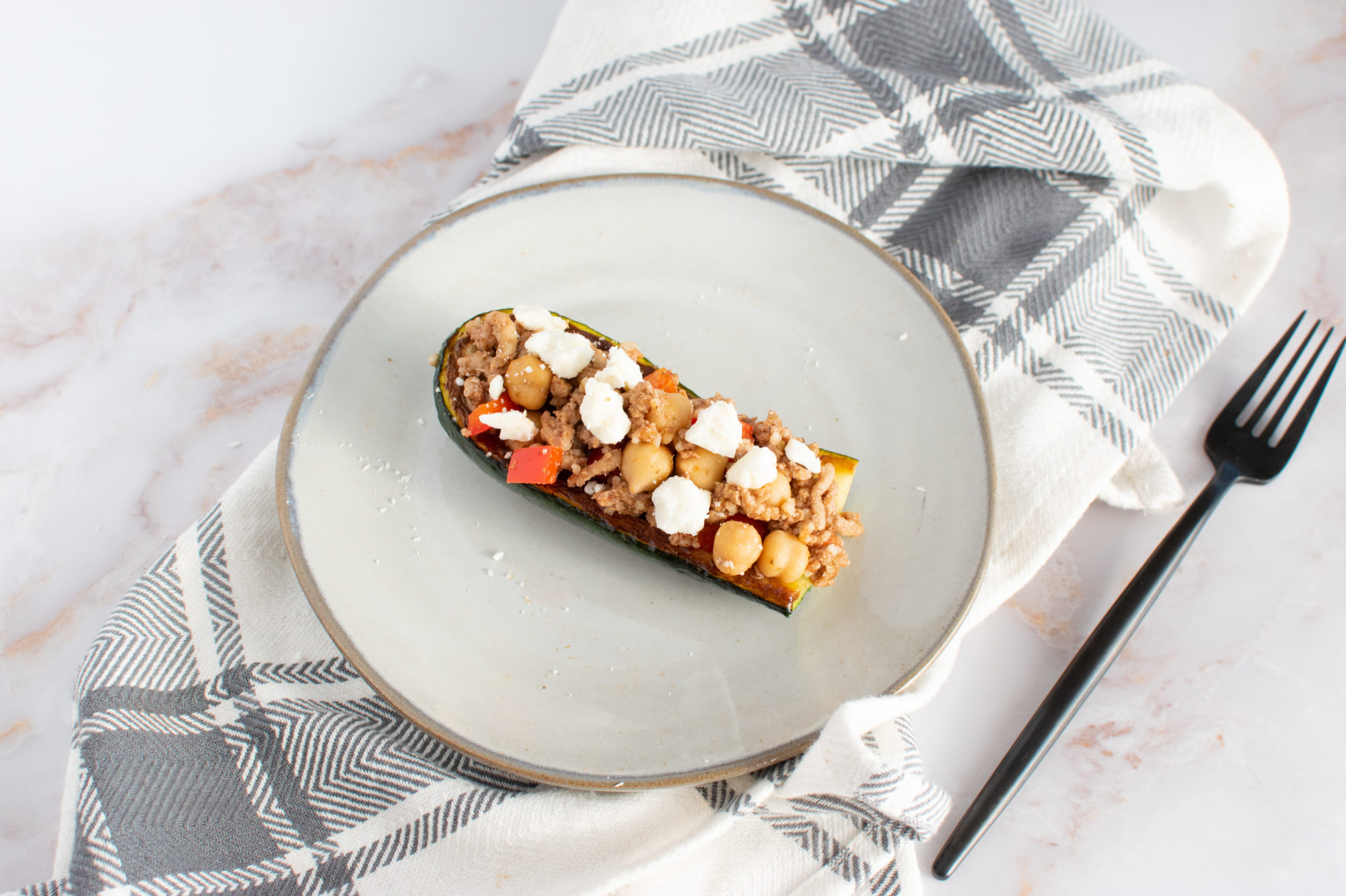 Za'atar Turkey Stuffed Zucchini Boats Bari Life