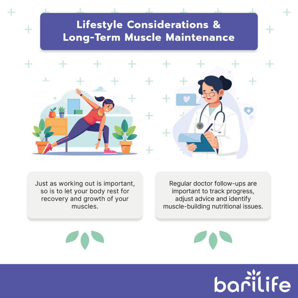 How do I regain muscle mass after weight loss?