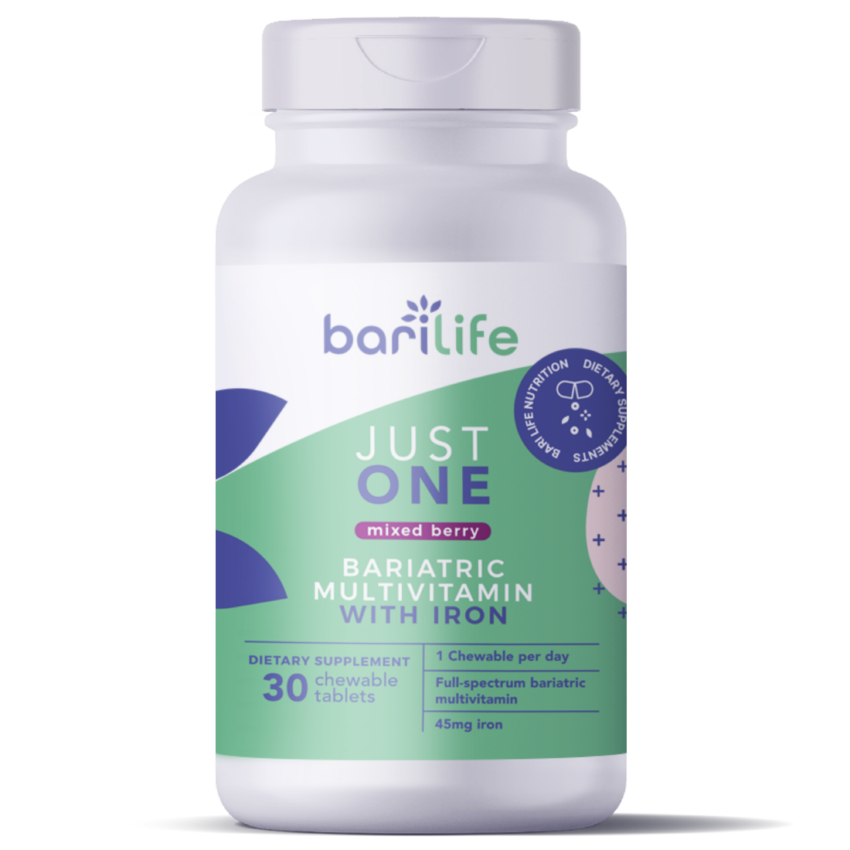 Just One Chewable: Once Daily Bariatric Multivitamin + Iron - Just One Chewable 30ct Mixed Berry
