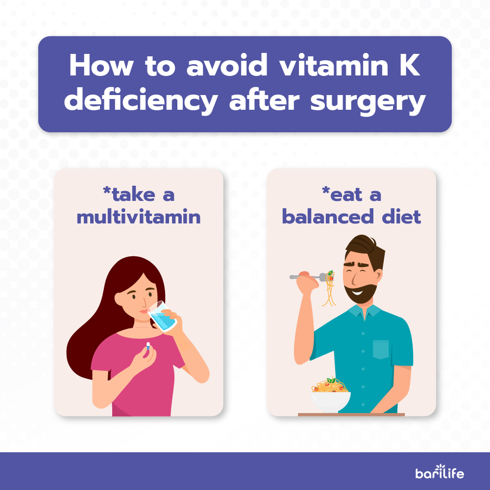 How to avoid vitamin k deficiencies after bariatric surgery