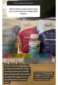 BariBurst Calcium Chews Recommended by Sleeved Dietitian