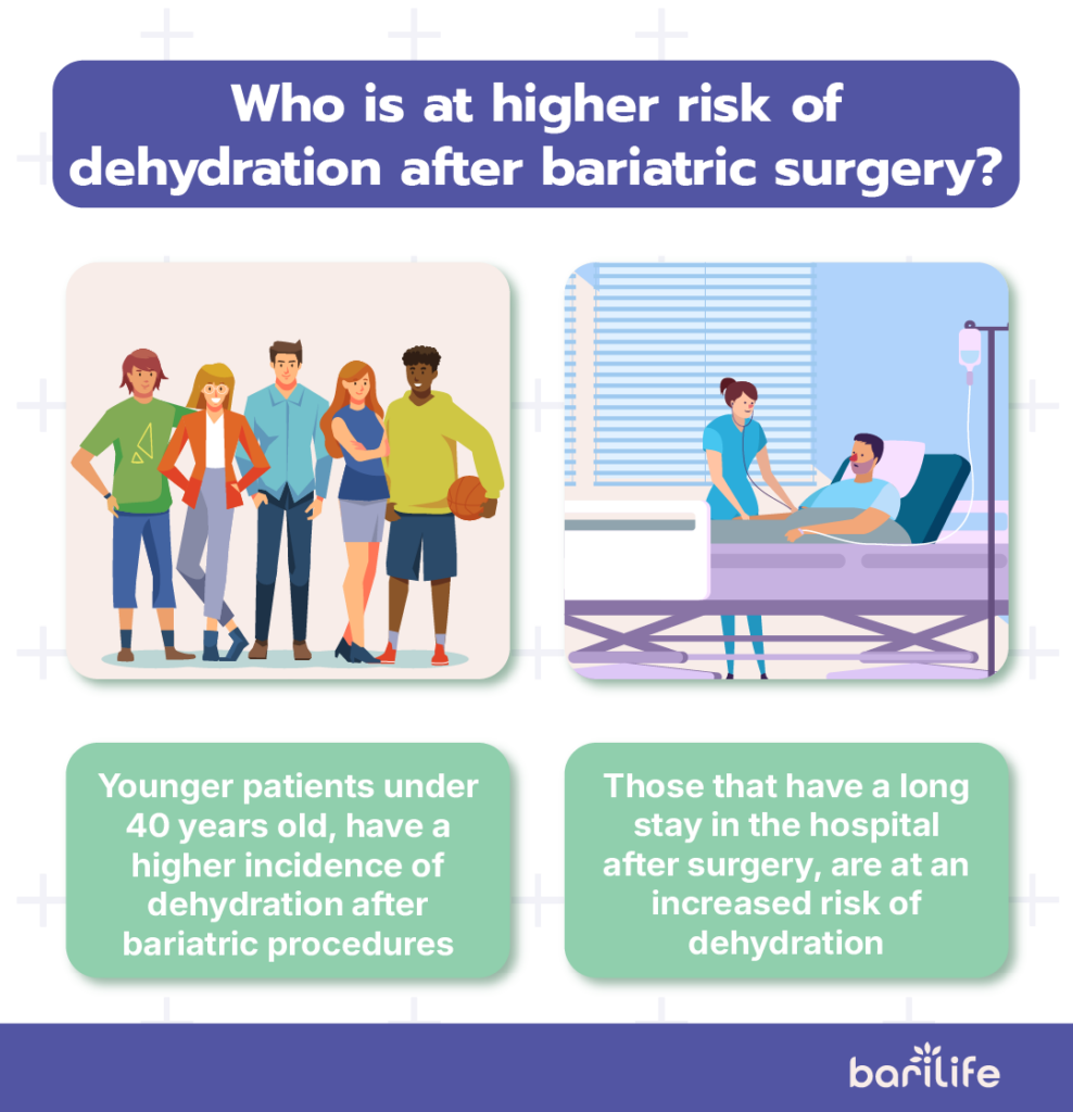signs of dehydration after bariatric surgery