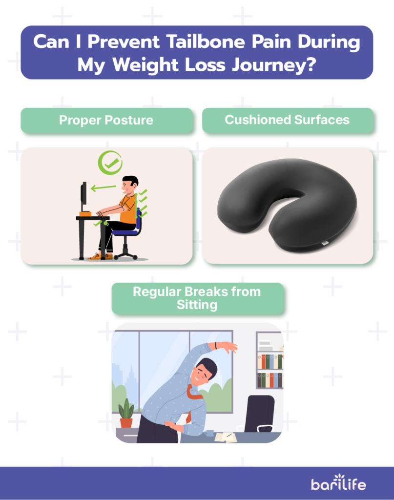 Is it normal for your tailbone to hurt after weight loss?