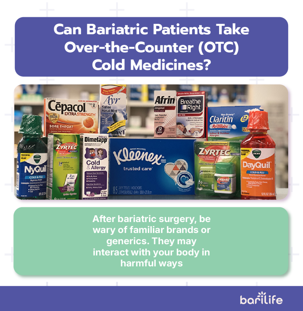 cold medicine for bariatric patients