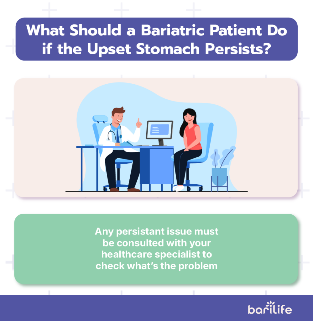 How do you settle an upset stomach after surgery?