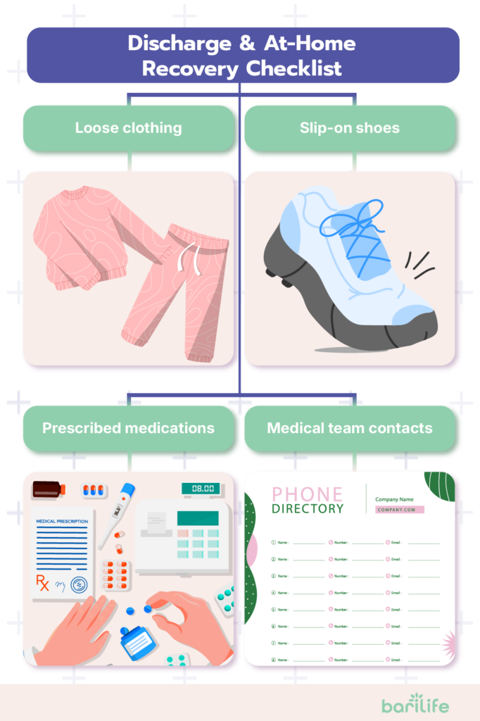 what to take to hospital for bariatric surgery