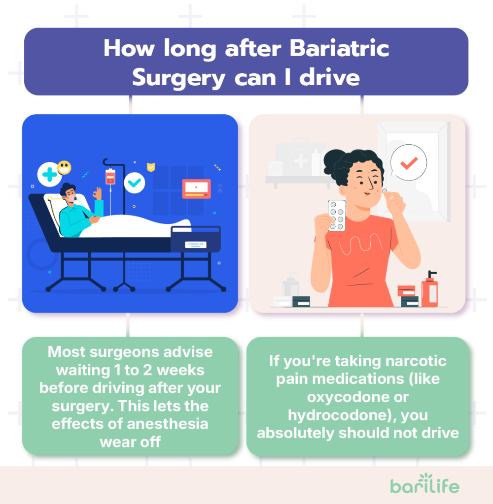 how long after bariatric surgery can i drive