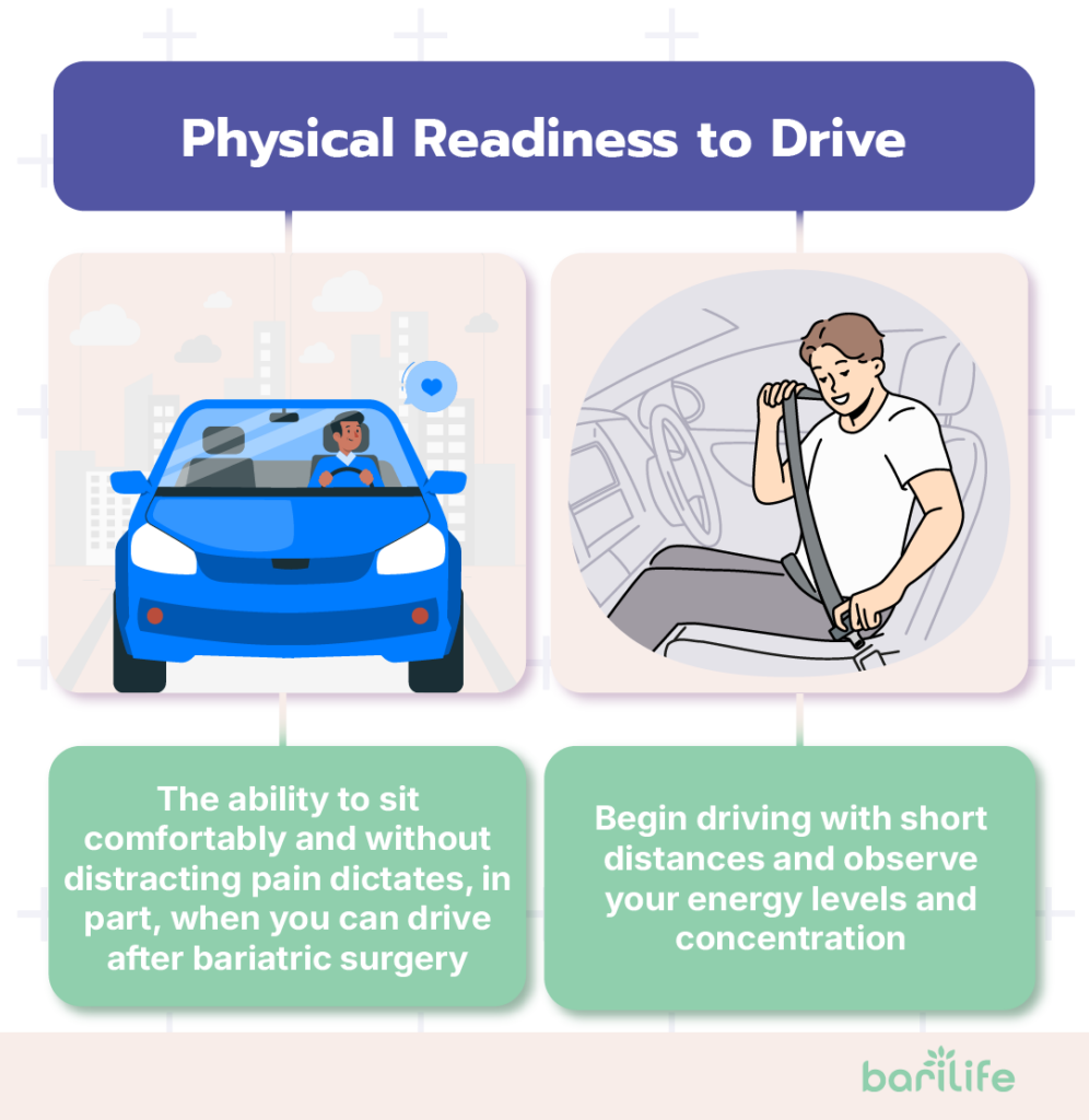how long after bariatric surgery can you drive