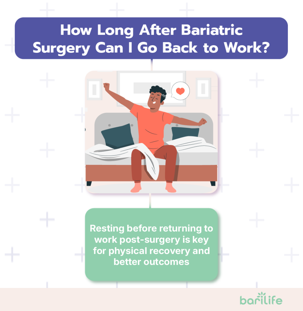 when can i go back to work after bariatric surgery