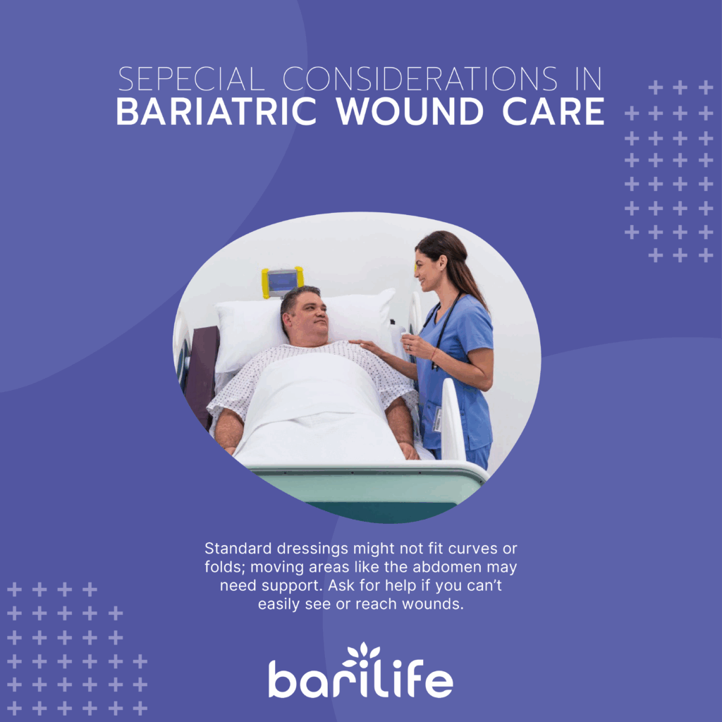 How to clean bariatric surgery wounds?