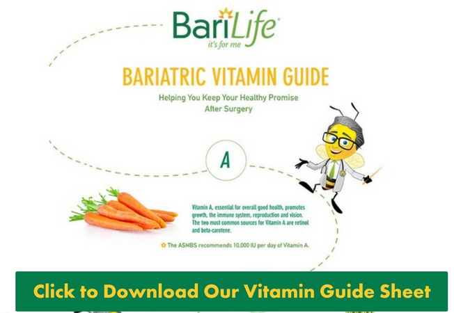 Bariatric Vitamin Guide Bari Life