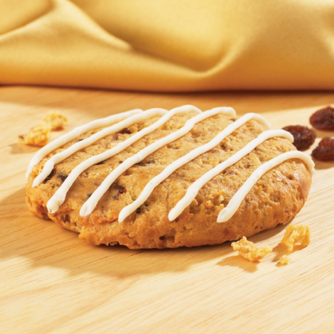 Oatmeal Raisin Protein Cookies with Icing